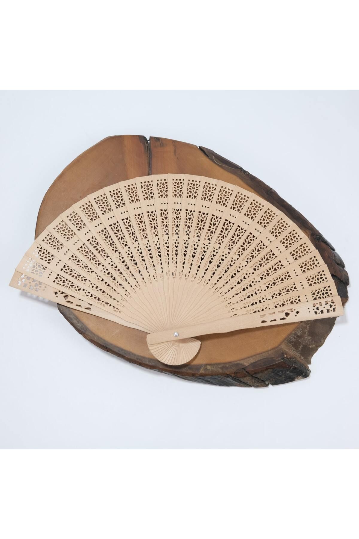 Ahşap Yelpaze Kına Düğün Nişan Hediyelik Yelpaze