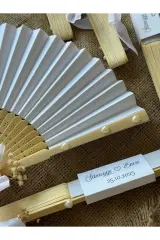 5 adet Hediyelik yelpaze bride-kına hediyelik isimli yelpaze