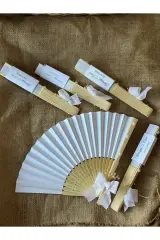 5 adet Hediyelik yelpaze bride-kına hediyelik isimli yelpaze