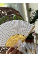 5 adet Hediyelik yelpaze bride-kına hediyelik isimli yelpaze