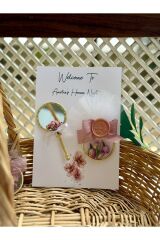 İsme Özel Ayna-Halka Çiçeği Seti 1 Adet(Düğün, Nişan, Kına, Nikah)