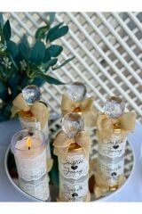 Lüx Hediyelik Düğün Nişan Söz Nikah hediyelik Mum 20 adet