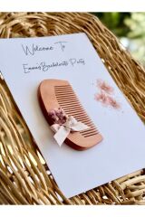 Nikah-kına-söz-bride Hediyelik Ahşap Tarak Kartlı 10adet
