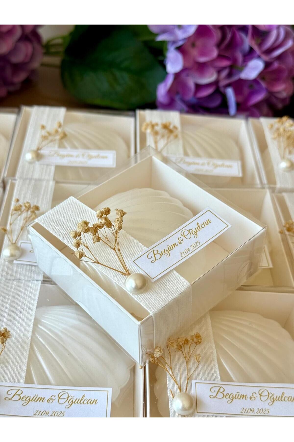 Kutulu İstiridye Mum 10 adet (Düğün, Nişan, Söz, Kına , Mevlit , Doğum Günü , Yılbaşı)