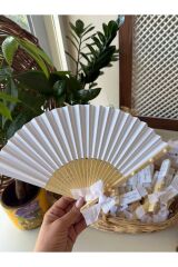 10 adet hediyelik yelpaze bride-kına hediyelik isimli yelpaze