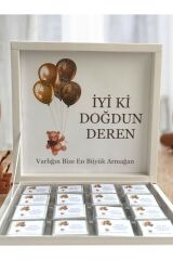 İsme Özel Balonlu 48 Adet Çikolata ( Doğum, Doğum Günü, Mevlit)