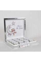 (ELİT ÇİKOLATA) İSME ÖZEL AY TASARIM BEBEK ÇİKOLATASI DOĞUM,DOĞUM GÜNÜ,MEVLİD HEDİYELİK İSİMLİ