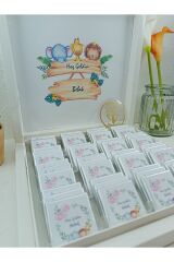 (elit Çikolata )safari Isme Özel Isimli Bebek Çikolatası 48li Doğum-doğum Günü-hediyelik Çikolata