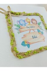 (elit Çikolata )safari Isme Özel Isimli Bebek Çikolatası 48li Doğum-doğum Günü-hediyelik Çikolata