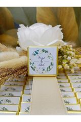 Kız Isteme Çikolatası Söz- Nikah-nişan Çikolatası Cam Kutu Arajmanlı Süslemeli