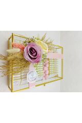 Nikah - Kız Isteme Çikolatası Söz- Nikah-nişan Çikolatası Cam Kutu Arajmanlı Süslemeli