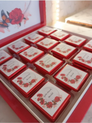 Gelin Bohçası- Duvak Mevlidi - Söz Nikah Çikolatası 48li