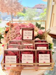 10 Adet Kutulu BORDO Saten Toka - Kına - Bride To Be