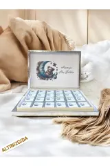 NEW!!(ELİTÇİKOLATA) Isme Özel AYICIK Erkek Bebek Çikolatası Dogum-yaş Günü-hediyelik Çikolata 72Lİ