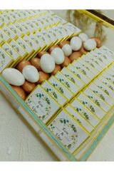 Cam Kutu Kırmızı Gül Nişan- Söz-kızisteme Çikolatası