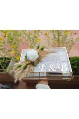 Cam Kutu Nişan Söz Kız Isteme Nikah Çikolatası