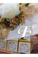 Cam Kutu Nişan Söz Kız Isteme Nikah Çikolatası