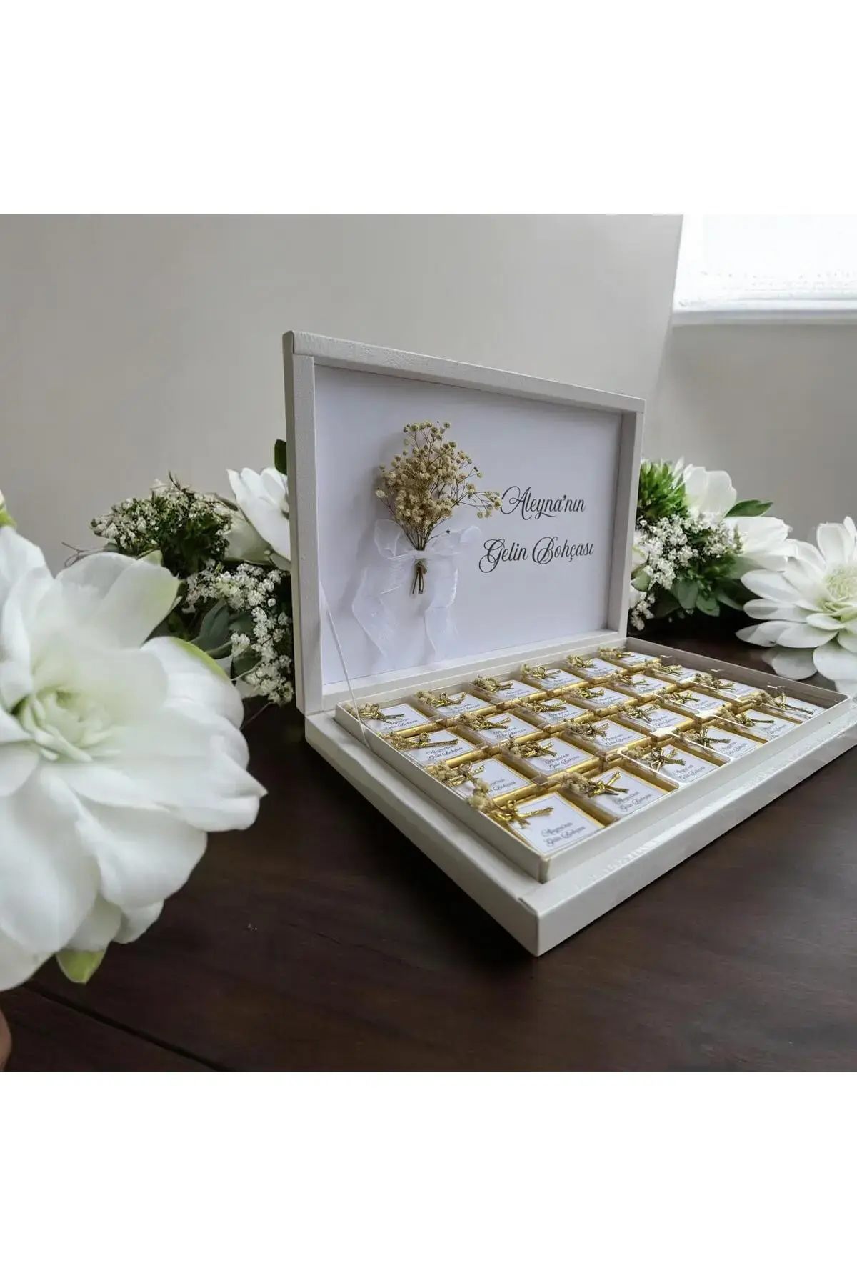 Gelin Bohçası Çikolatası 48 Adet (Söz, Nişan, Düğün, Nikah)