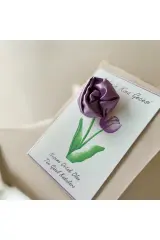 1 adet Saten Toka isimli Kartlı Kına Hatırası Bride Hediyesi