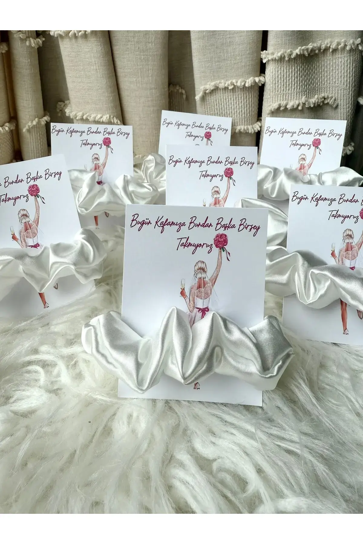 Kına hediyelikleri Saten Toka Hediyelik Kına Hatırası Bride Hediyesi 5'li