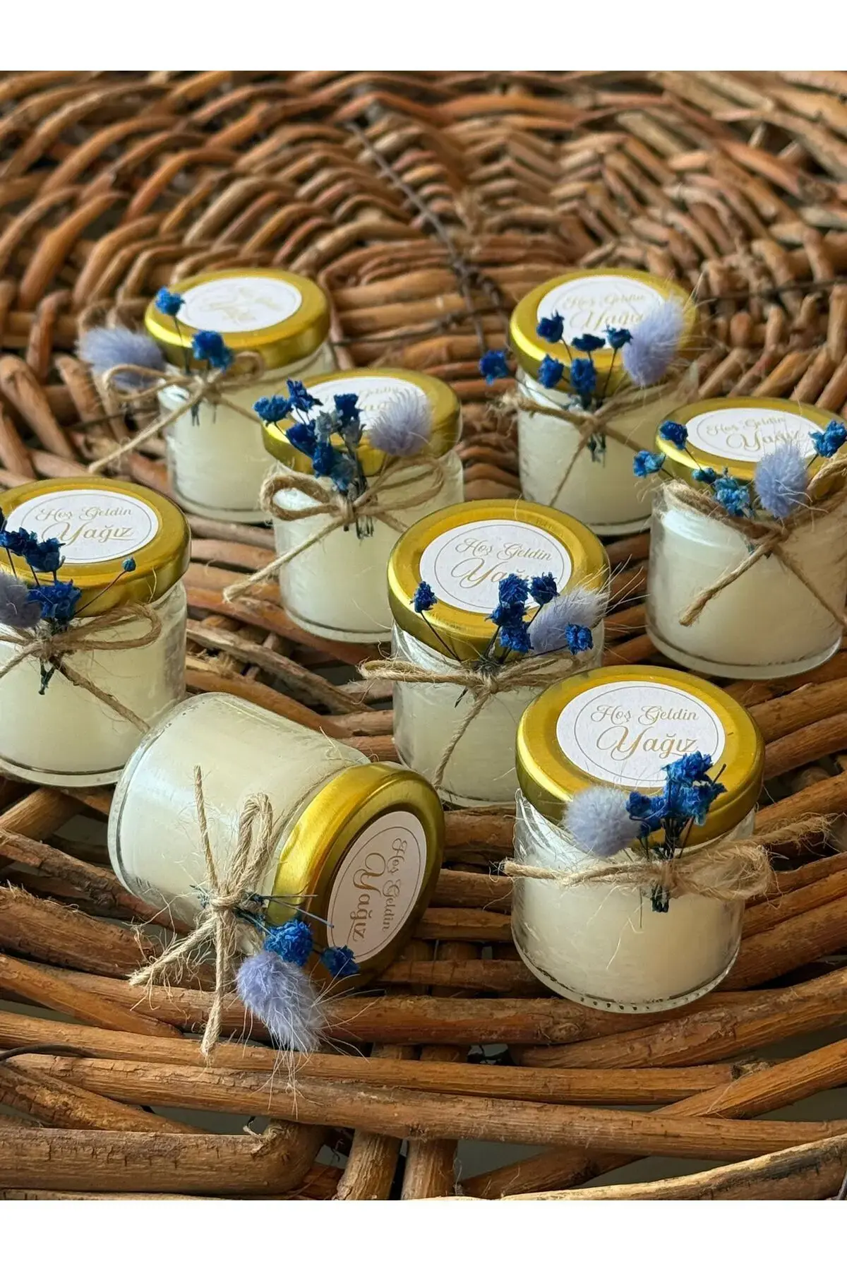 İsme Özel Kokulu Mum 10 Adet (Nikah Şekeri, Doğum, Sünnet, Düğün, Nişan, Söz)