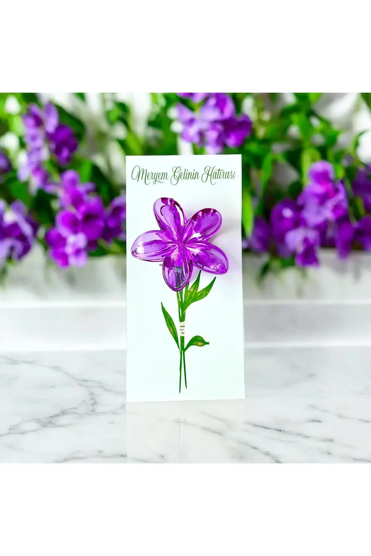 İsme Özel Desenli Lotus Toka Bride-Kına Hediyesi 10 Adet