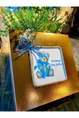 (ELİTÇİKOLATA) Isme Özel Isimli Erkek Bebek Çikolatası 48li Doğum ,yaş Günü, Hediyelik Çikolata