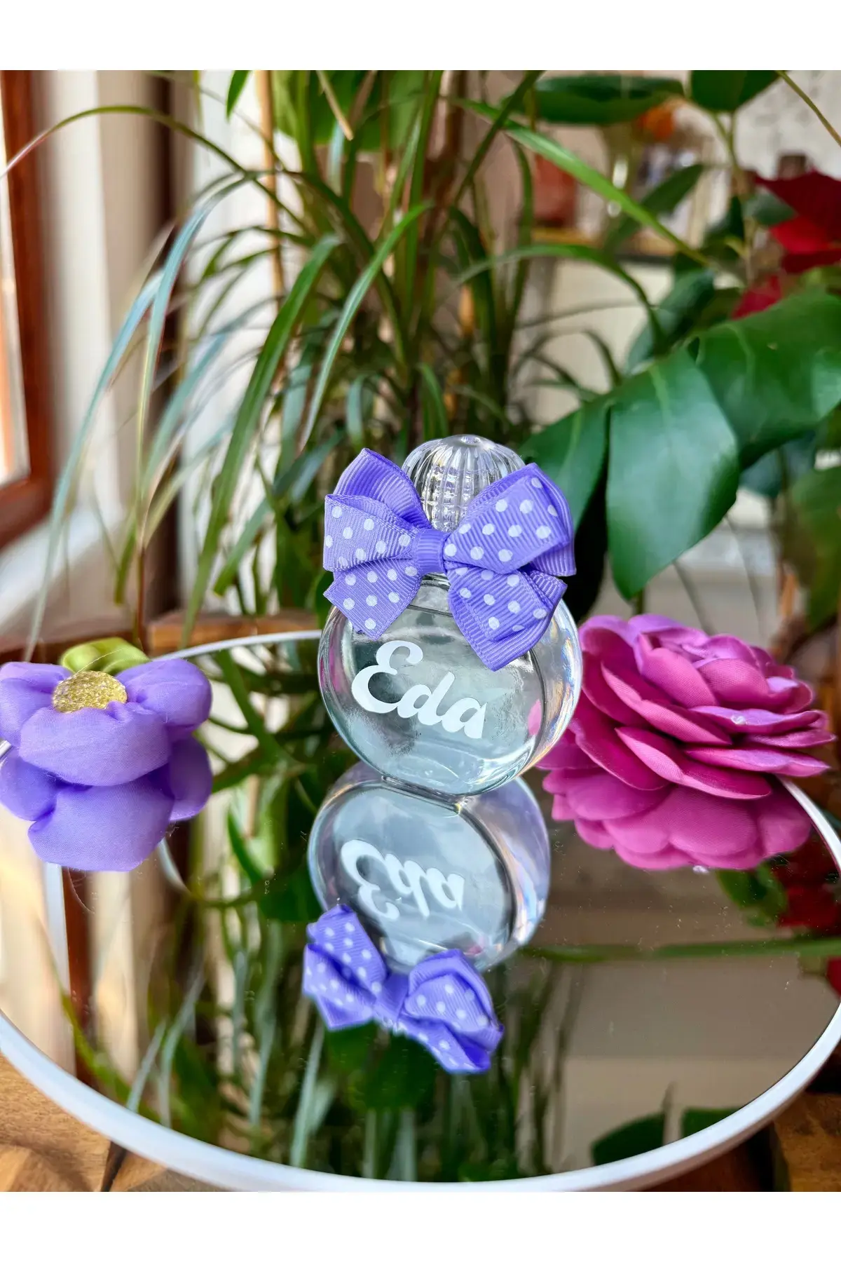 Hediyelik Bebek Cam kolonya doğum-Mevlid hediyesi 50cc 10lu