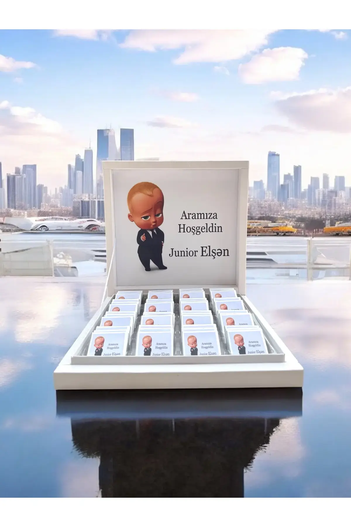 Patron Bebek çikolatası Doğum Gnü Hediyelik Çikolata 48li