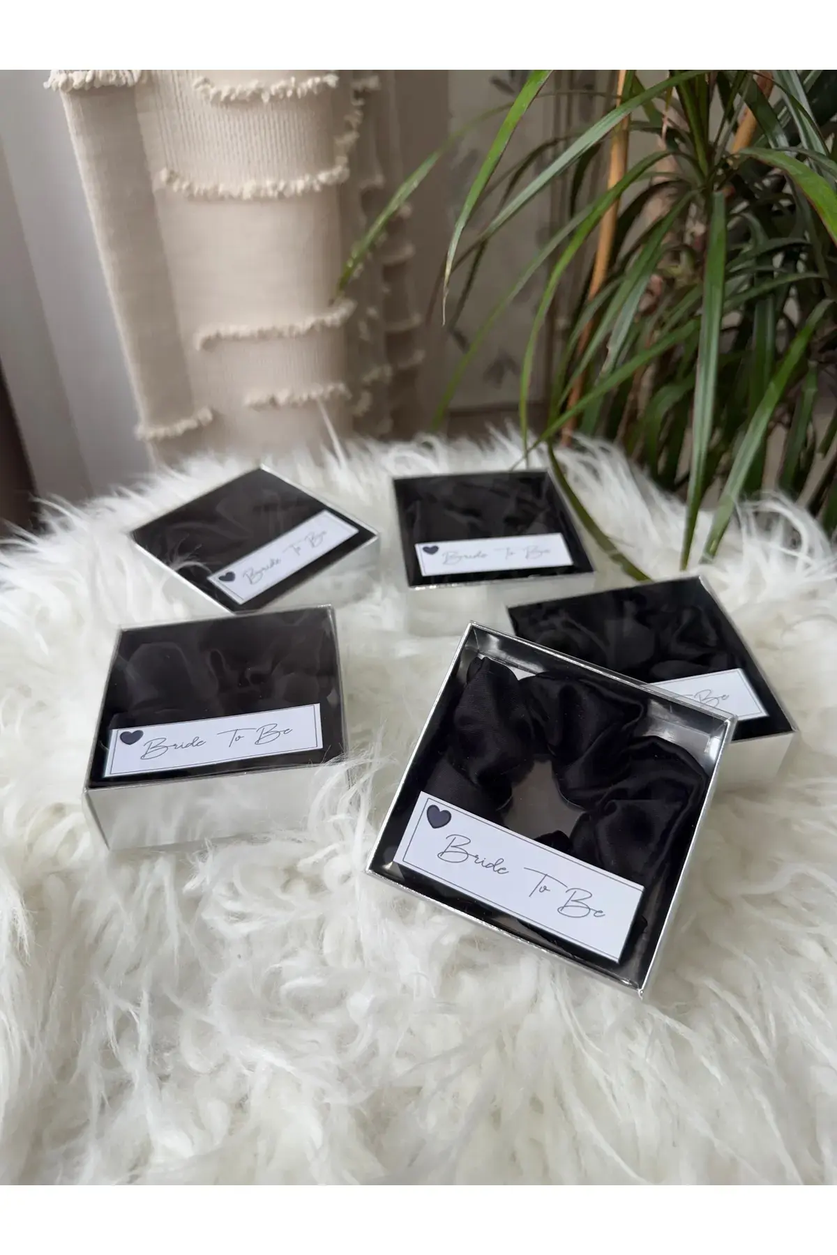 Hediyelik Saten Toka Kişiye özel Kına gecesi-bride-düğün 10 adet Kutulu