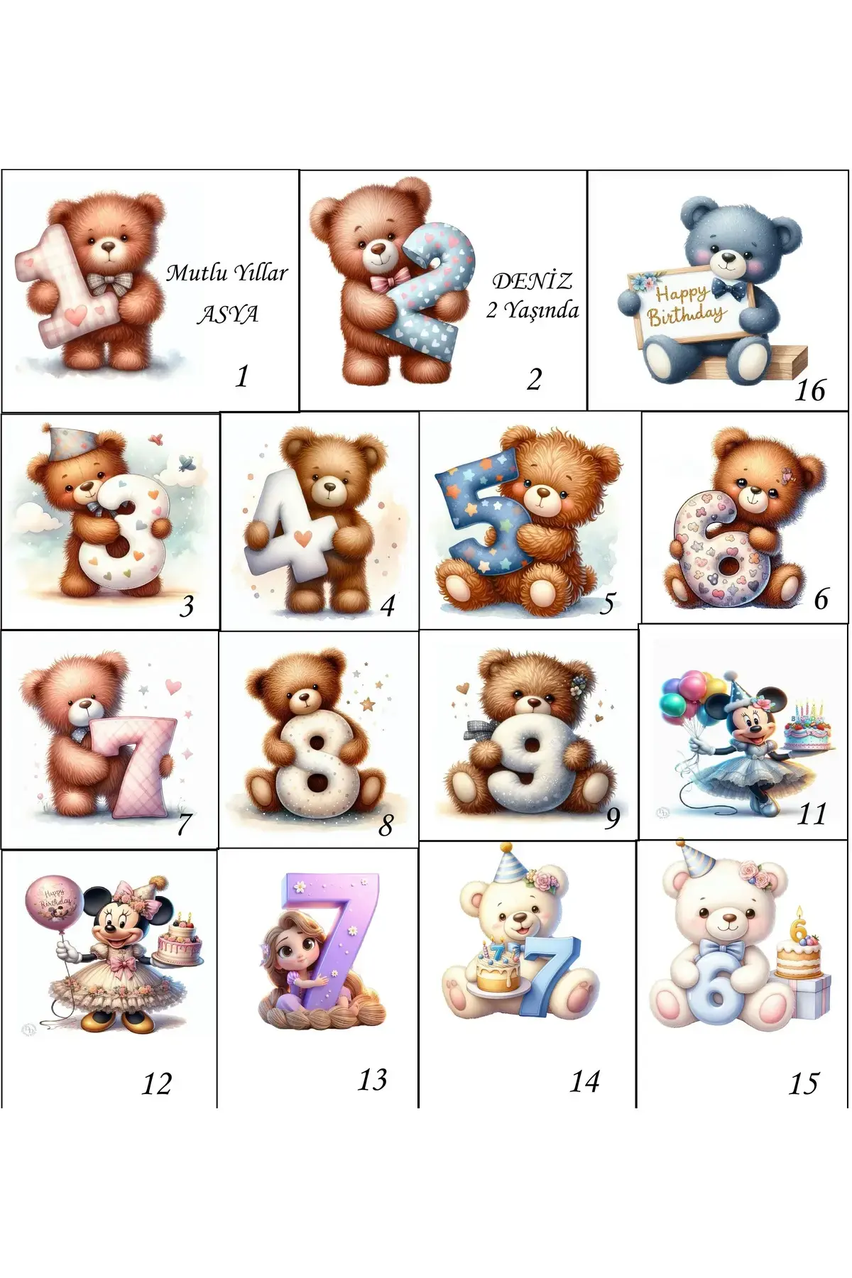 (ELİTÇİKOLATA) İsmli Ayıcık-Balon Erkek-kız Bebek Çikolatası Doğum-yaş Günü-hediyelik 48 adet