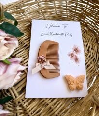 Nikah-kına-söz-bride Hediyelik Ahşap Tarak Kartlı 10adet