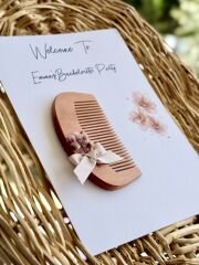 Nikah-kına-söz-bride Hediyelik Ahşap Tarak Kartlı 10adet