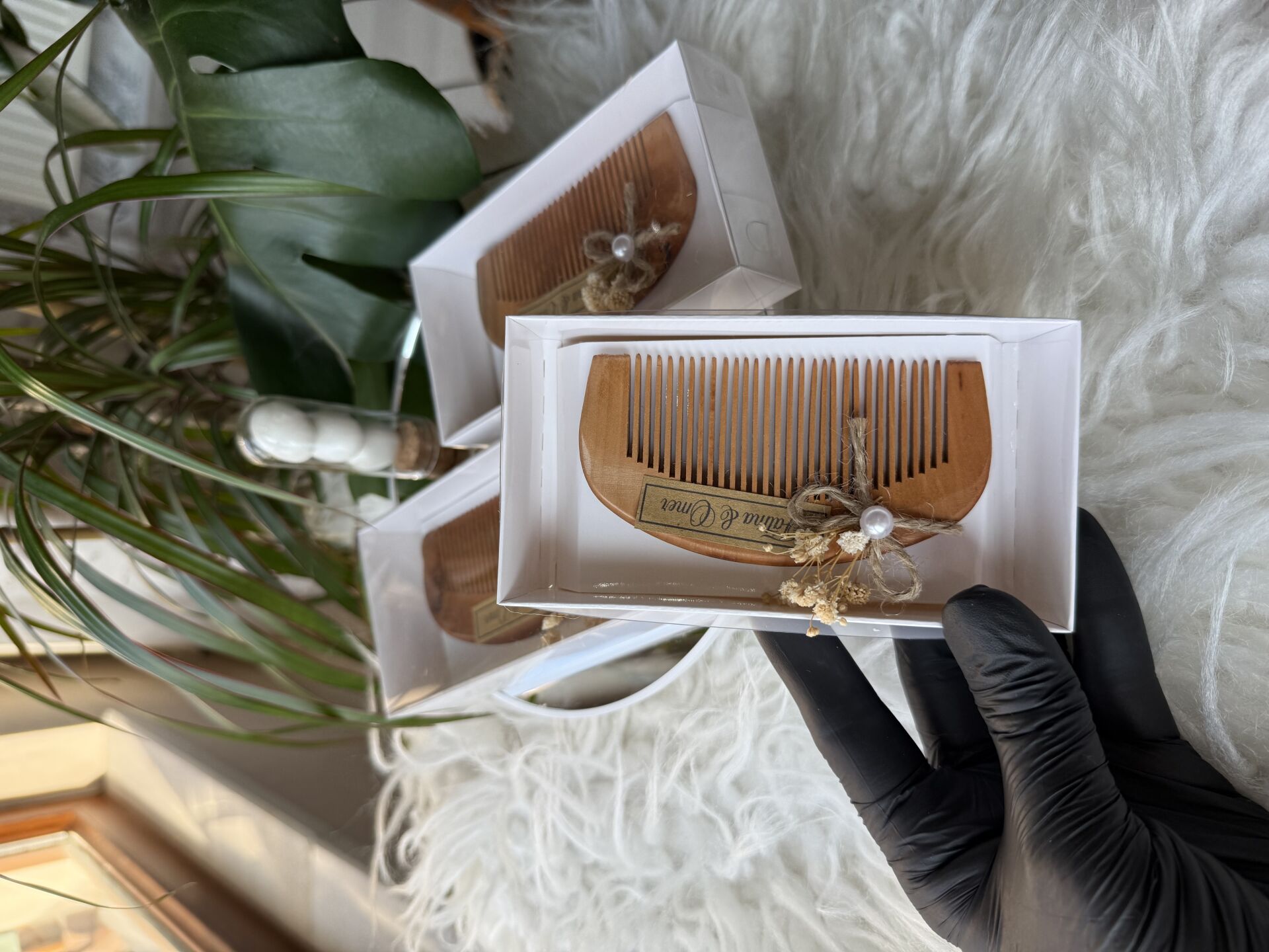 Nikah-Kına-Söz-Bride hediyelik Ahşap Tarak 10adet