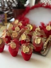 Süslemeli Kına Testisi Hediyelik İsimli Hediyelik Kına 20li