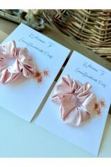 Kişiye Özel Davetiye Kartlı Saten Toka 10 Adet (Bachelorette / Nişan / Kına Hediyeliği)