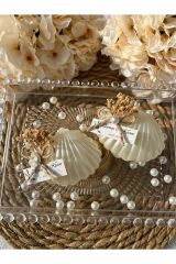 Kutulu istiridye Mum Düğün, Nişan , Söz ,Kına , Mevlüt , Doğum günü , Yılbaşı Hediyelik- 10 adet