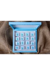 (ELİT ÇİKOLATA) Erkek Bebek Çikolatası Özel Aranjmanlı Yeni Doğan- Doğum Günü Çikolatası 48 Adet