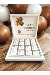 İsme Özel Balonlu 48 Adet Çikolata ( Doğum, Doğum Günü, Mevlit)