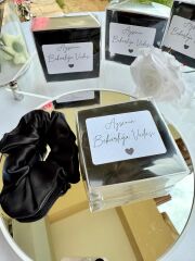 10 Adet Kutulu SİYAH Saten Toka - Kına -