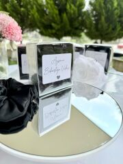 10 Adet Kutulu SİYAH Saten Toka - Kına -