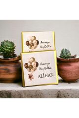 Isme Özel Balonlu (ELİT ÇİKOLATA) Isimli Bebek Çikolatası 72li Dogum-yaş Günü-hediyelik Çikolata