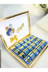 Özel Pleksi Tasarım Isimli Erkek Bebek Çikolatası Doğum-yaş Günü-mevlid lüx hediyelik Çikolata