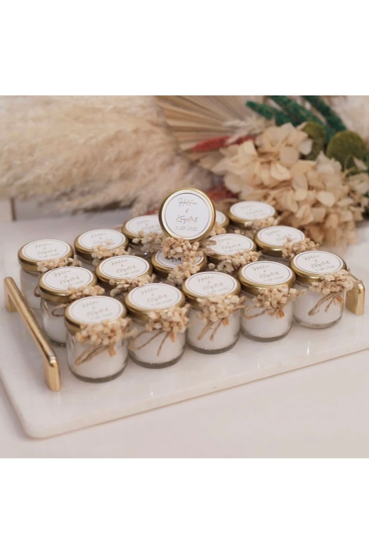 Söz Hediyeliği Nişan Hatıra Hediyeliği Kokulu Mum (20 ADET)