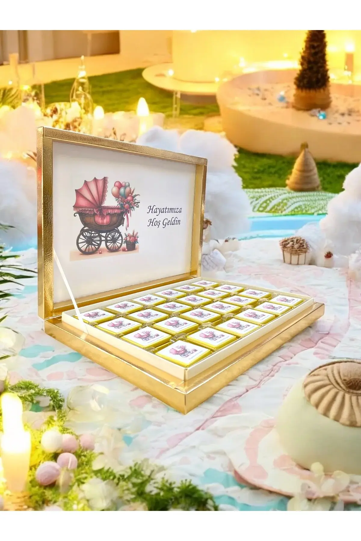 NEW!! (ELİTÇİKOLATA) Isme Özel kız Bebek Çikolatası Dogum-yaş Günü-hediyelik Çikolata 72