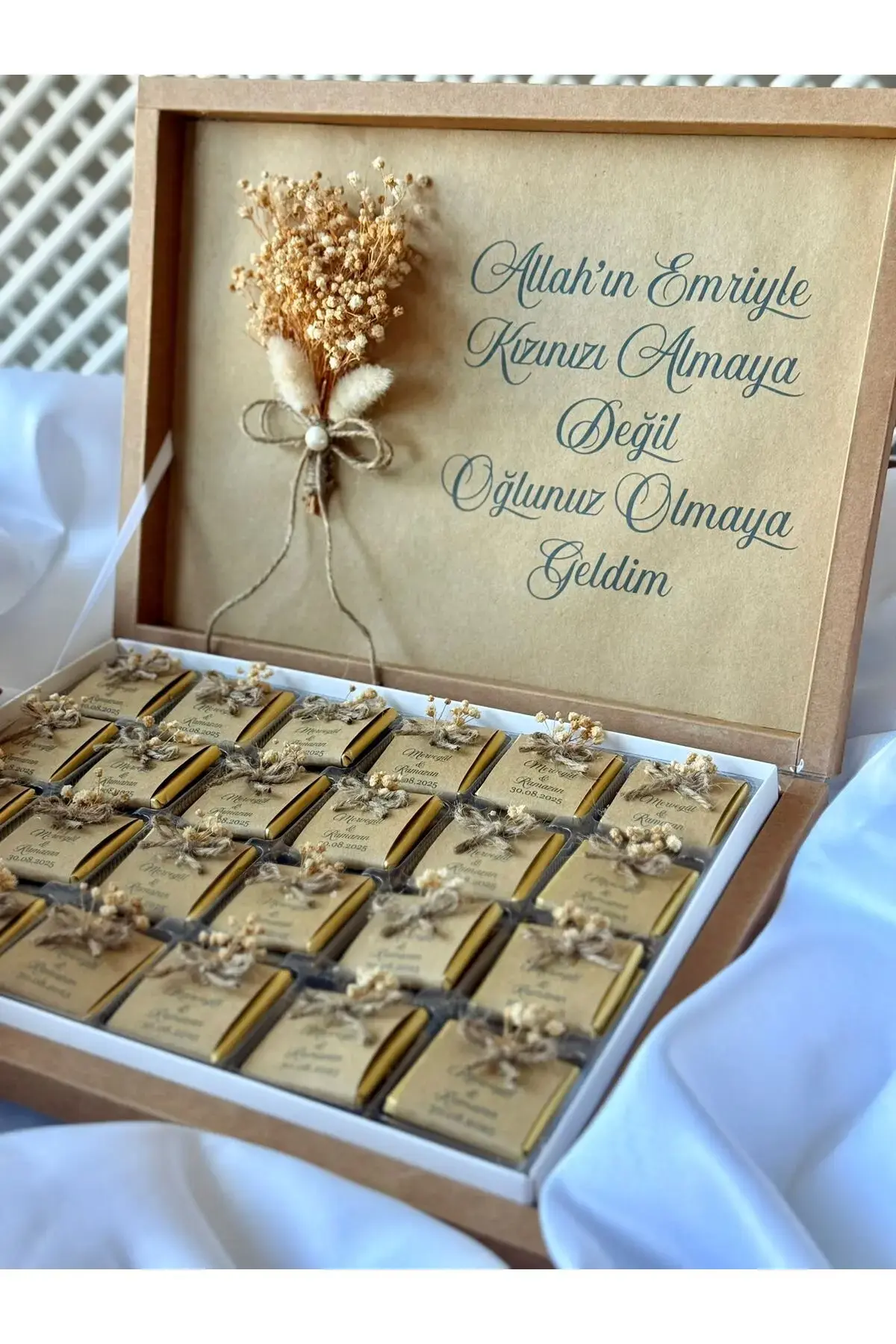 Söz- Düğün - Nişan- Nikah - Kız İsteme Çikolatası Hediye 48'li Çikolata
