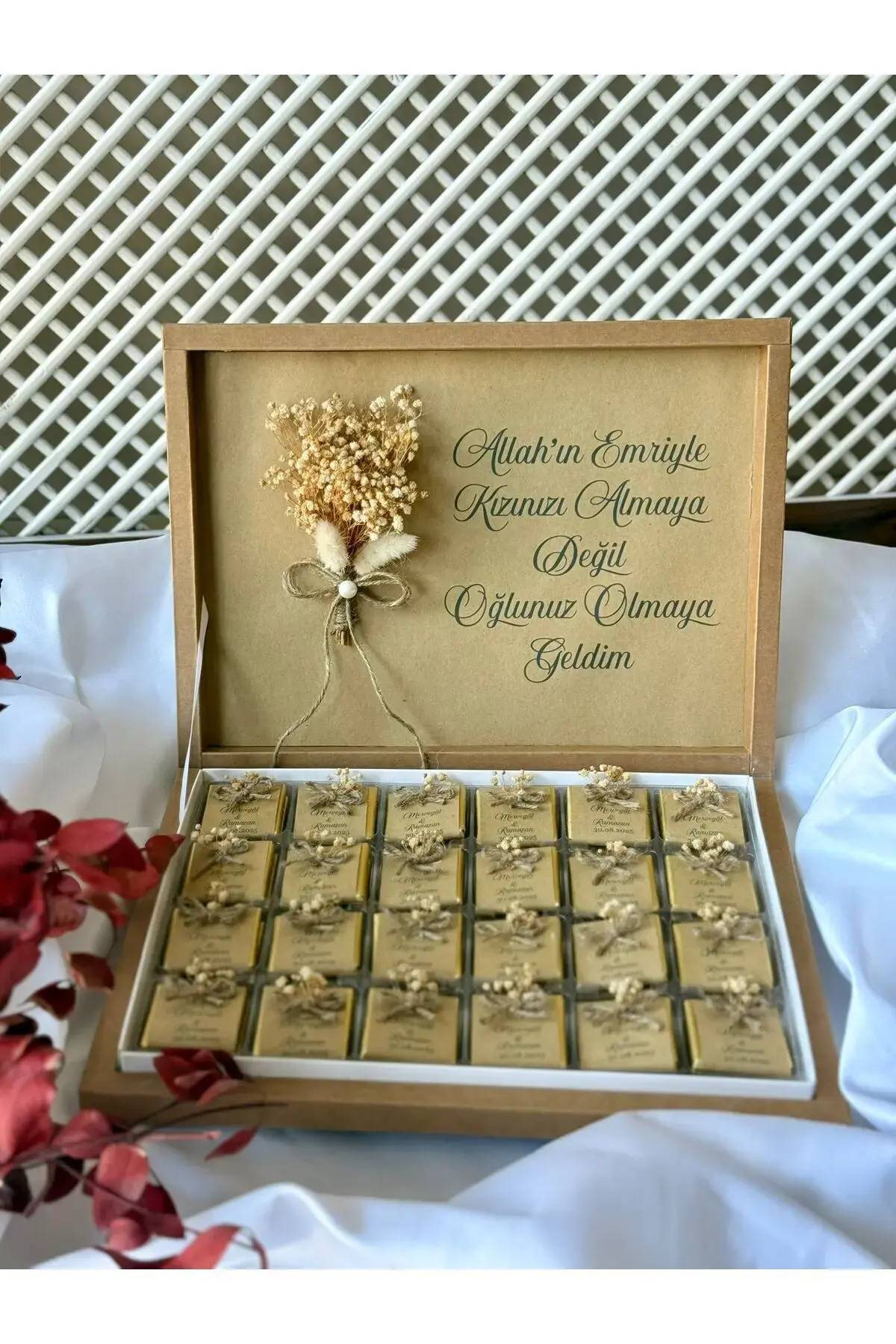 Söz- Düğün - Nişan- Nikah - Kız İsteme Çikolatası Hediye 72'li Çikolata